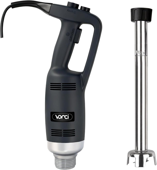 500W Commercial Immersion Blender, 16" SUS 304 Removable Shaft, Heavy Duty Power Hand Mixer with Variable Speed 6000-20000RPM, Professional Electric Stick Blender for Restaurant Kitchen Use.1