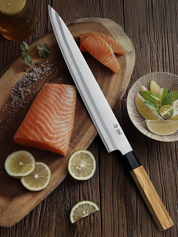 Sushi Knife 10", Sharp Japanese Sashimi Knife for Fish Filleting6