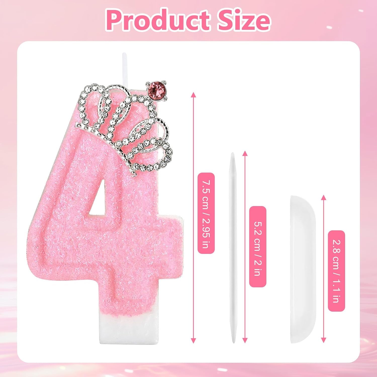 pink-birthday-candle-crown-number-4-candles-cake-candle-pink-birthday-cake-topper-cupcake-decorations-party-decor-for-girls-and-women-anniversary-celebrations-supplies-favors