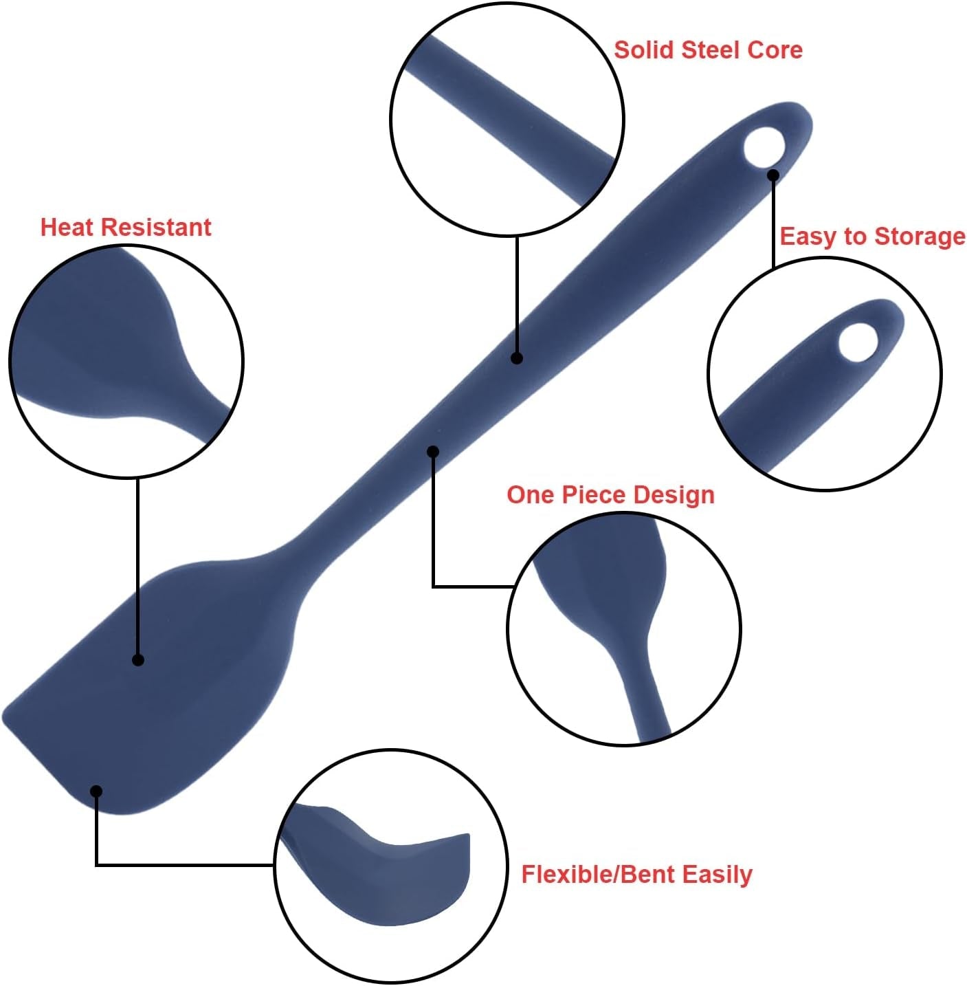 silicone-spatulas-set-rubber-spoon-spatula-heat-resistant-spoonula-one-piece-design-seamless-spatula-non-stick-scrapers-baking-mixing-tool-dark-blue