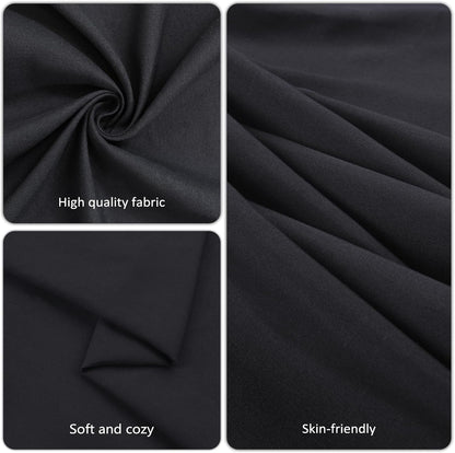 8 Pack 60 X 102 Inch Black Tablecloths for 6 Foot Rectangle Tables | Wrinkle Resistant, Washable, Polyester Fabric, Rectangular Table Cloth for Dining Banquet Wedding Party4