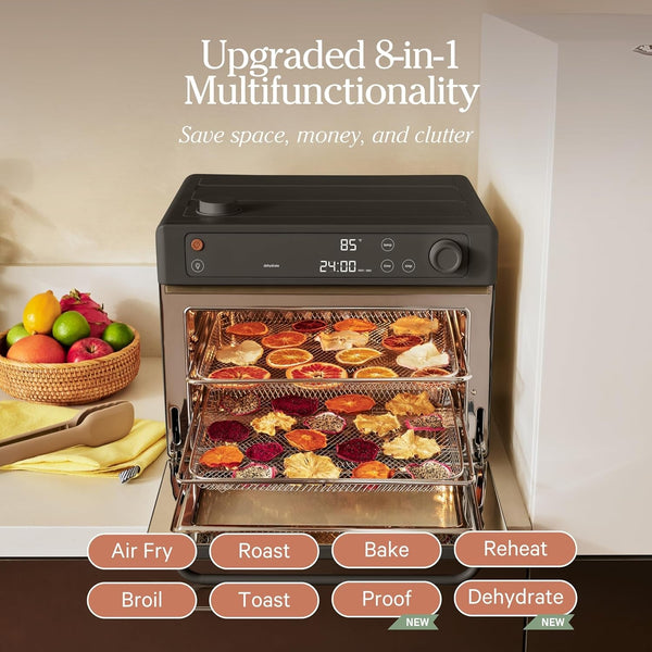 Our Place Wonder Oven Pro, 8-In-1 Digital Air Fryer Oven, 3-Rack, 32 Qt | Non-Toxic Air Fryer Toaster Oven Combo; Basket, Rack, Pan, Tray; Air Fry, Toast, Roast, Bake, Reheat, Broil, Proof, Dehydrate6