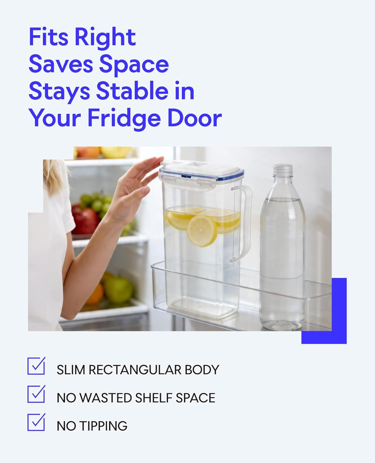 aqua-fridge-door-water-jug-clear-pitcher-bpa-free-plastic-pitcher-with-lid-2-quart-pitcher-with-lid-for-water-juice-tea-more-beverages-clear