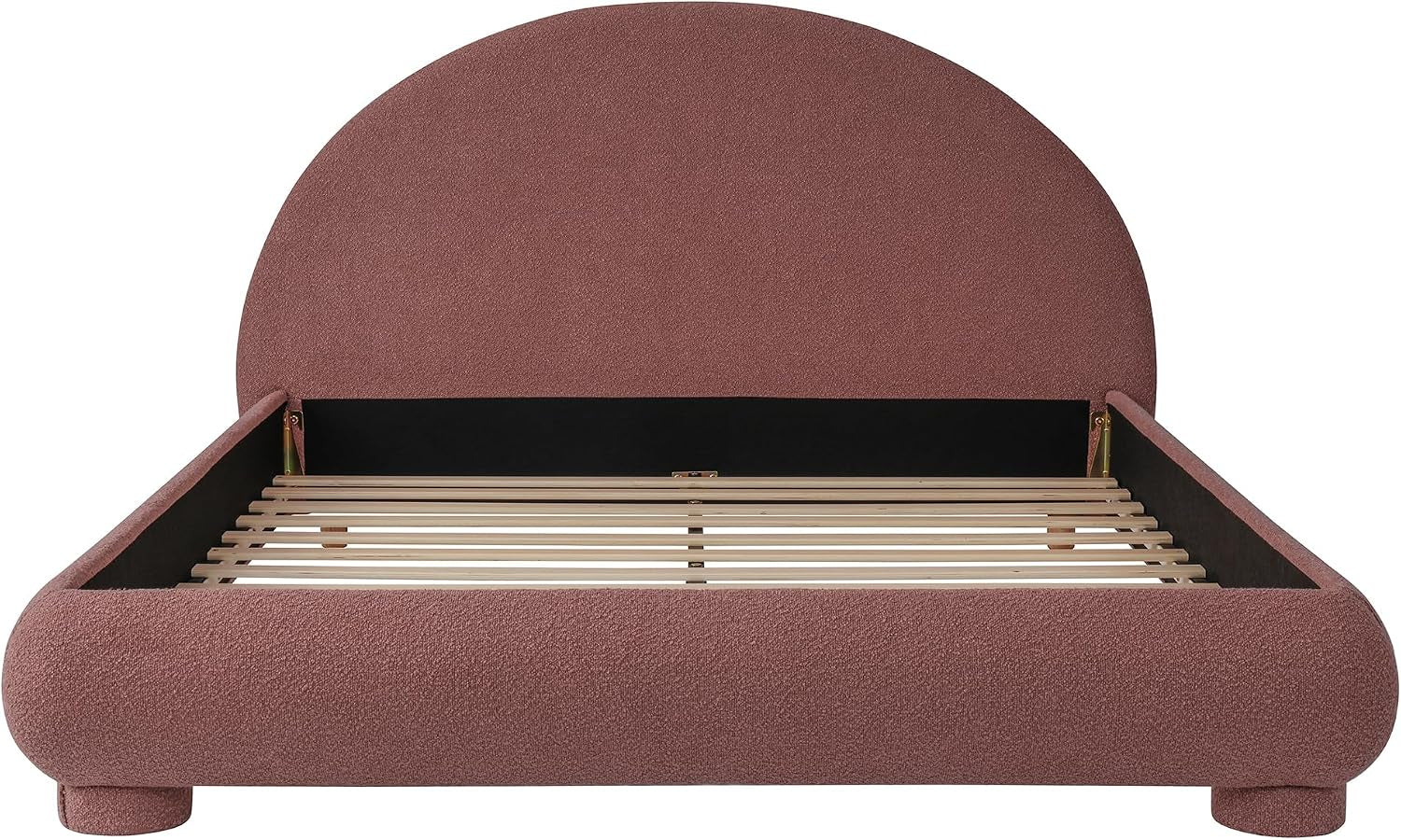 boucle-upholstered-platform-bed-with-arched-headboard-queen-red