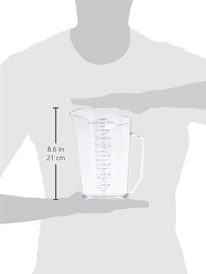 200MCCW 2 Qt Capacity, Camwear Clear Polycarbonate Liquid Measuring Cup (200MCCW135)3