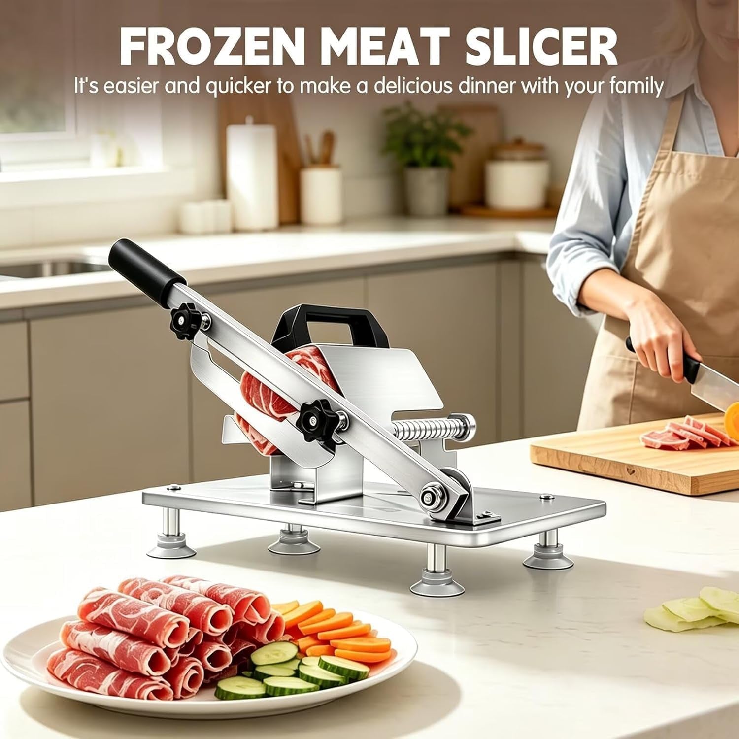 manual-meat-slicer-frozen-meat-cutter-upgraded-stainless-steel-meat-cleavers-beef-mutton-roll-slicing-machine-vegetable-meat-slicer-for-home-cooking-hotpot-shabu-cnh2silver-16-7x6-7