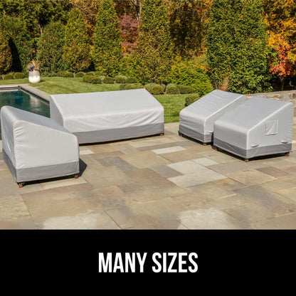 GORILLA GRIP Waterproof Large Outdoor Patio Sofa Cover, 3 Seater 80 Inch, Heavy Duty 600D Furniture Covers Sets for Winter, Keep Cushions Dry, Protects from Sun, Snow, Rain, Windproof, UV Coated9