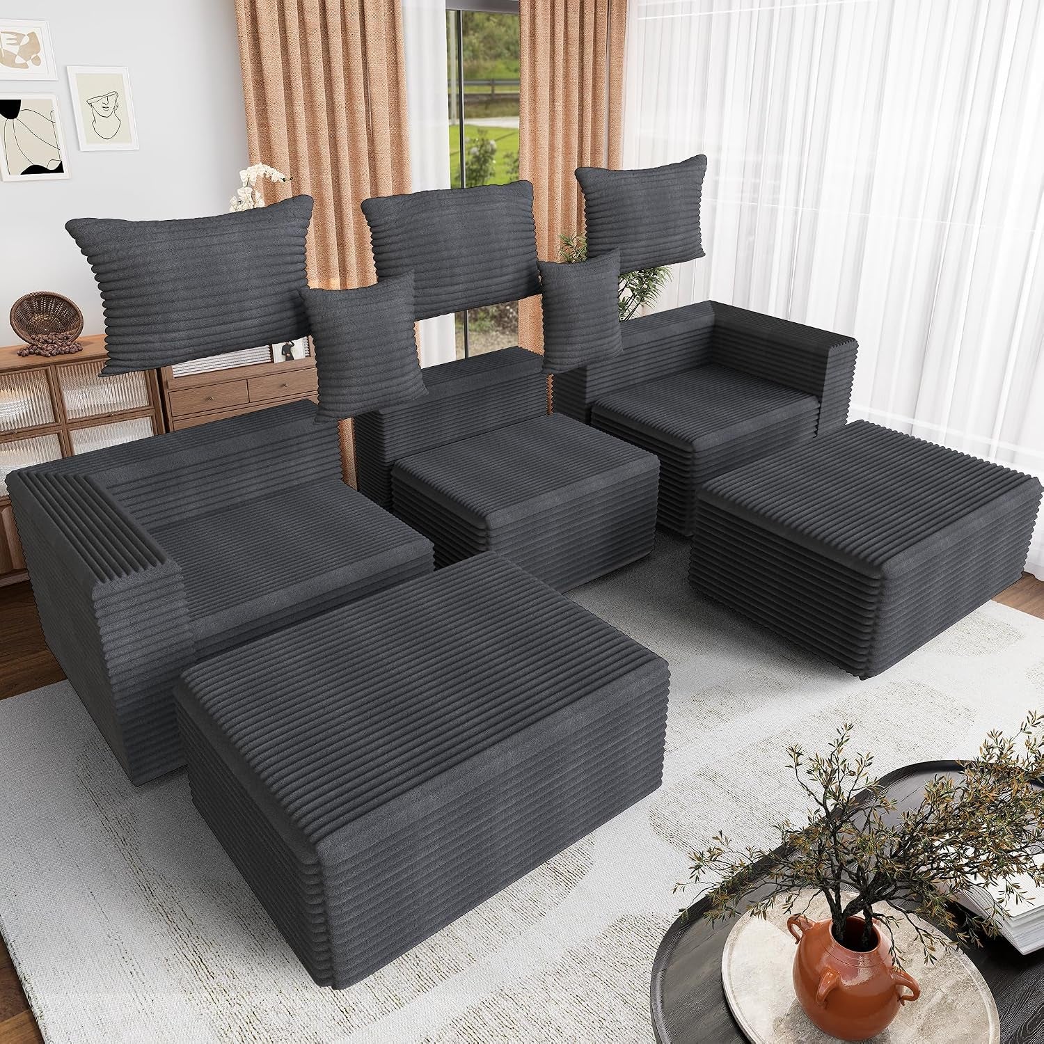 110-corduroy-modular-sectional-boneless-sofa-with-2-ottomans-convertible-cloud-couch-with-deep-seats-fluffy-memory-foam-u-shaped-couch-for-living-room-no-assembly-required-gray