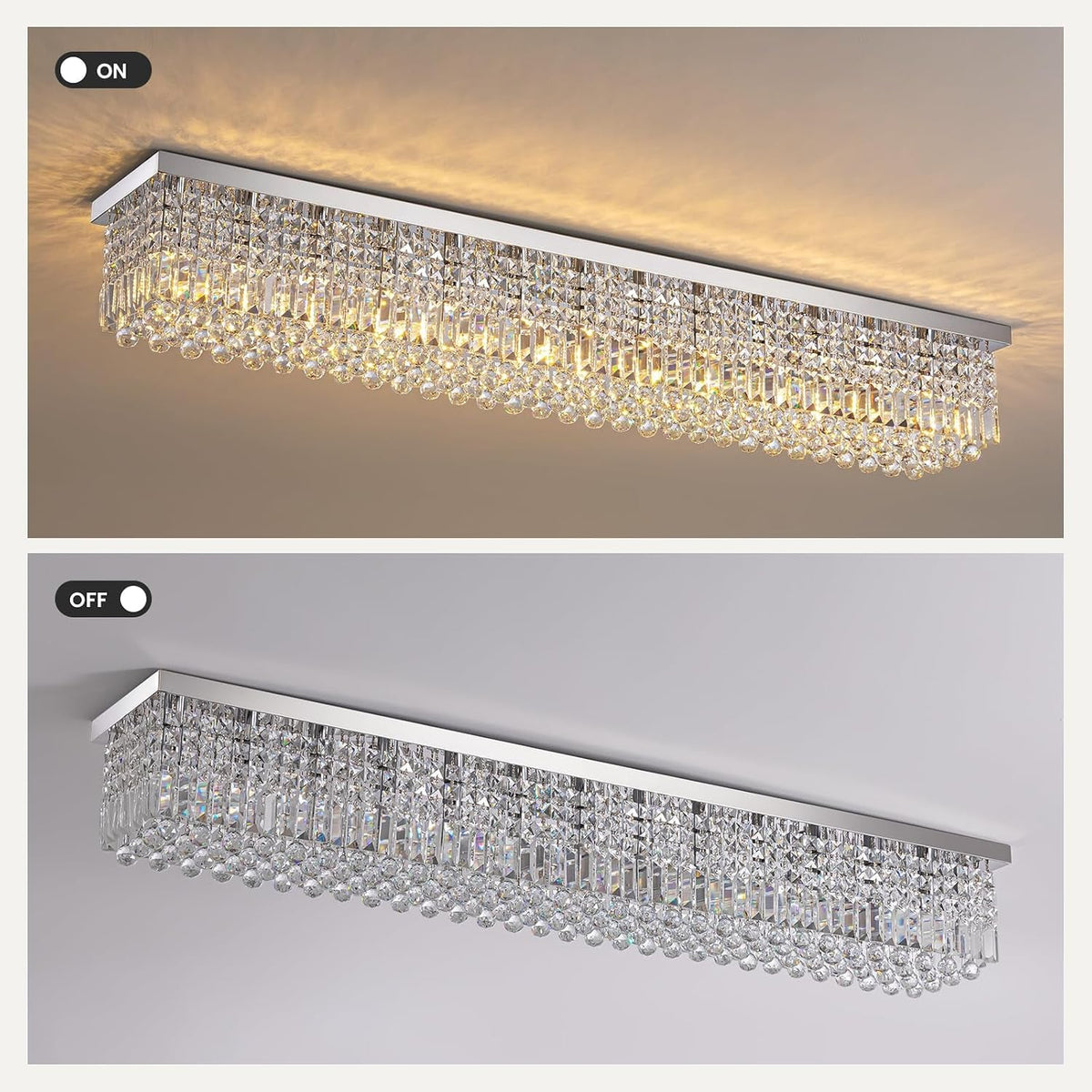 rectangular-chandelier-modern-dining-room-light-fixture-with-raindrop-chandelier-crystals-13-light-flush-mount-rectangle-chandelier-for-dining-room-kitchen-chrome-finish-l59-x-w10-x-h9