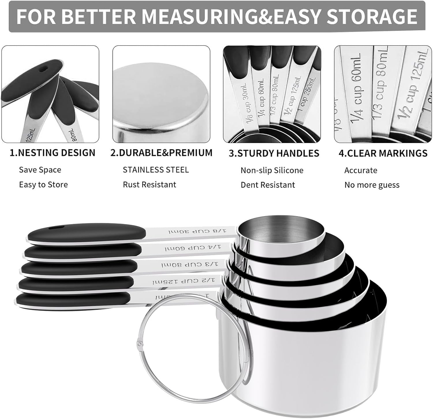 stainless-steel-measuring-cups-and-spoons-set-with-silicone-handle-nesting-design-for-space-saving-heavy-duty-dishwasher-safe-for-dry-liquid-ingredients-cooking-baking-10