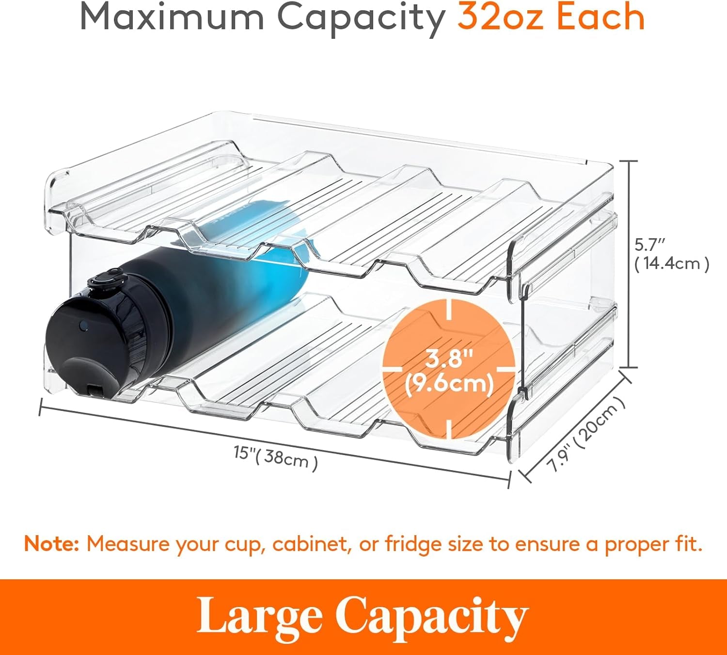 stackable-water-bottle-organizer-for-cabinet-clear-tumbler-holder