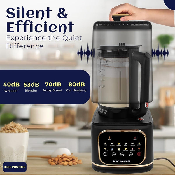 16-In-1 Blender and Nut Milk Maker - 50Oz Auto Timer Jug with 8 High-Speed Blades & Quiet Motor for Soy, Oat, Almond Milk, Smoothies, Milkshakes and Soup - Heat Insulation3