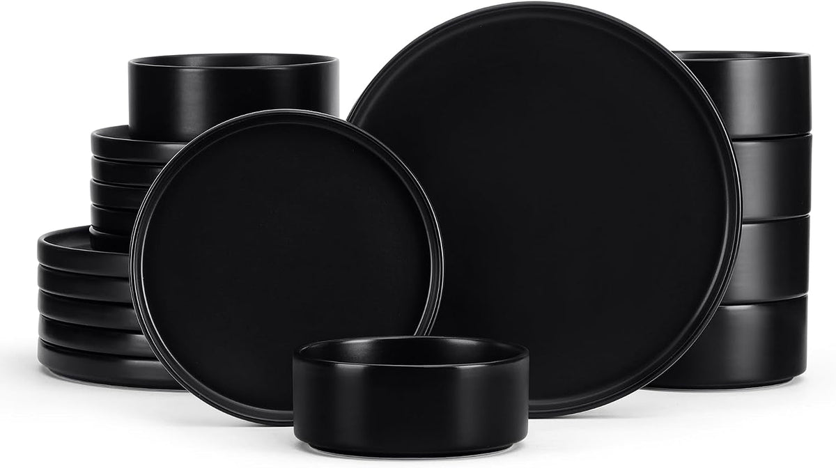 black-dinnerware-sets-for-6-18-piece-stoneware-plates-and-bowls-dish-set-modern-kitchen-dinning-dishware-chip-and-scratch-resistant-microwave-dishwasher-safe-matte-black