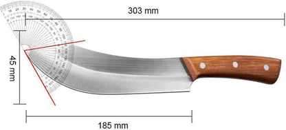 Meat Cleaver, Stainless Steel Chef Knife Forged Meat Cleavr Boning Butcher Knife Fruit Vegetable Cutting Knives2