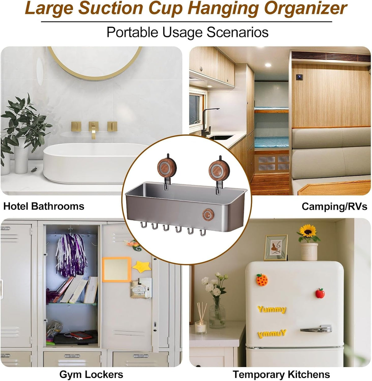 shower-caddy-suction-cup-removable-waterproof-bathroom-organizer-shower-shelf-with-drainage-suction-plastic-storage-for-inside-shower-shampoo-bathroom-accessories-holder-gray-mahogany-l