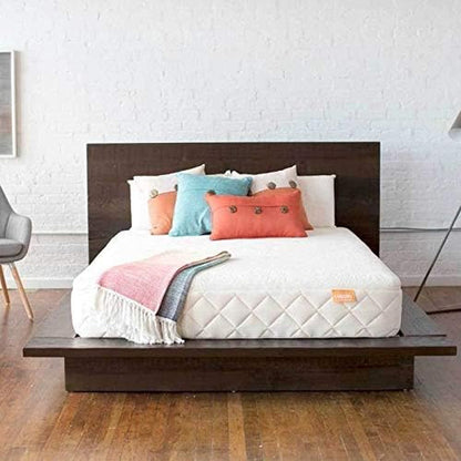 Organic Hybrid Mattress - Natural Latex Mattress with Encased Coil Layers - Medium Firm, Pressure Relieving - Bed-In-A-Box - King1