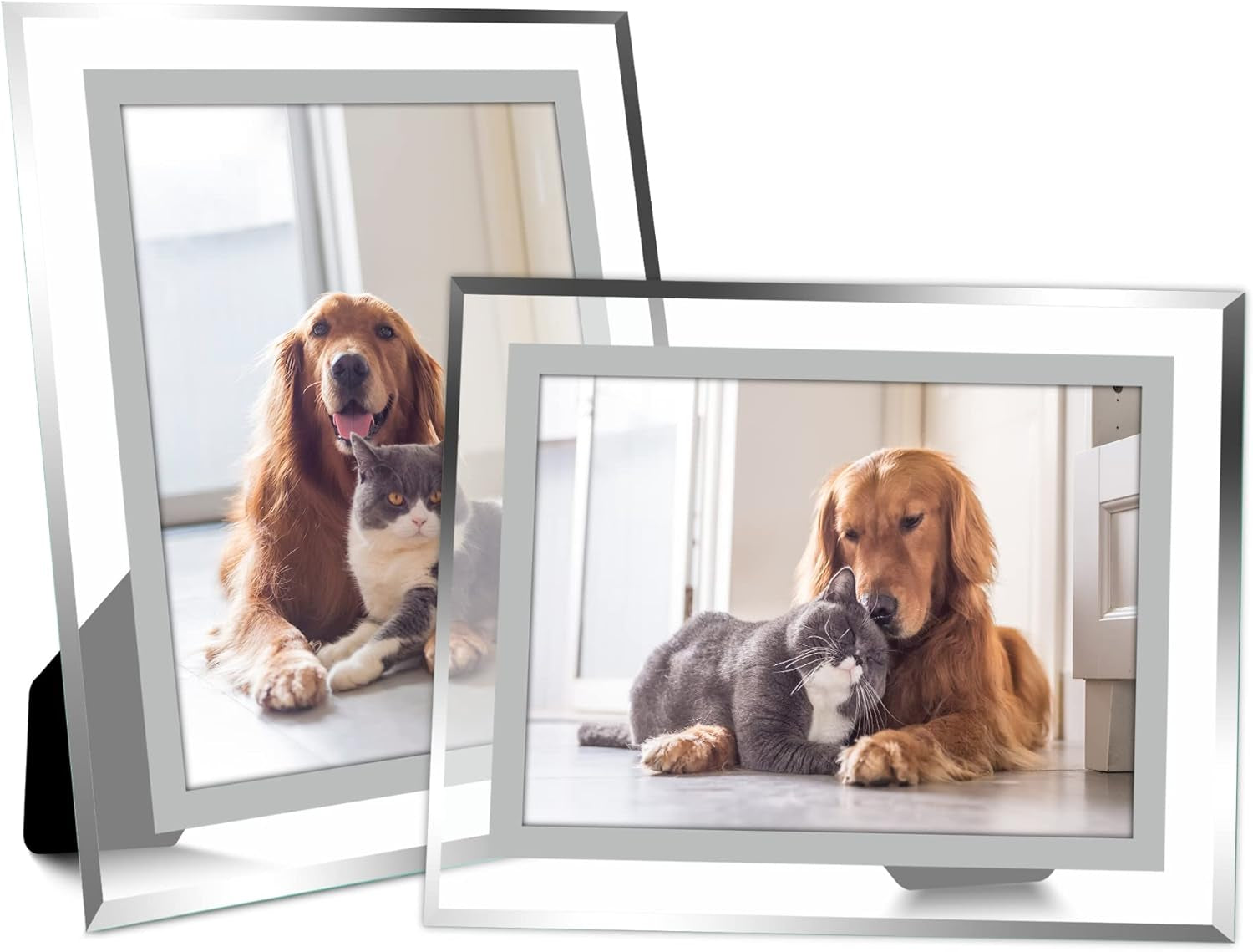 5x7-picture-frame-set-of-2-clear-glass-photo-frames-with-silver-edge-horizontal-or-vertical-display-for-tabletop-desk-home-office-decoration-fits-5x7-photos-easy-photo-swap-gift-ready