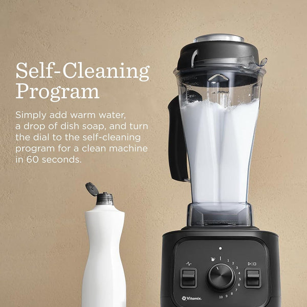 Vitamix VX1 Professional-Grade Blender, 64 Oz. Container, Black | Kitchen Appliance for Smoothies, Soups and More, Pulse, Variable Speed, Self-Cleaning Program8
