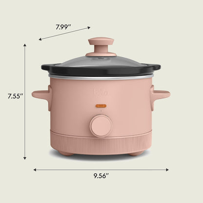 1.5Qt Manual Non-Toxic Slow Cooker with 3 Heat Settings, Blossom8