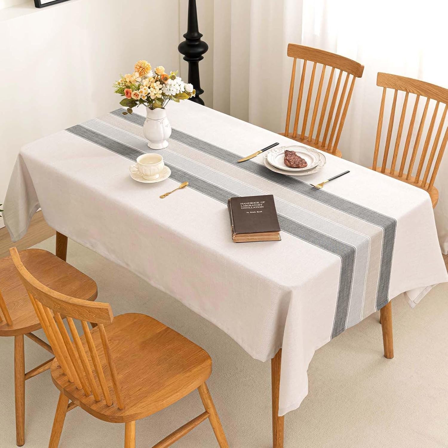 rectangle-table-cloth-cotton-linen-waterproof-embroidery-tablecloth-rustic-farmhouse-style-for-indoor-outdoor-dinning-tabletop-decoration-grey-macarons-54-x70