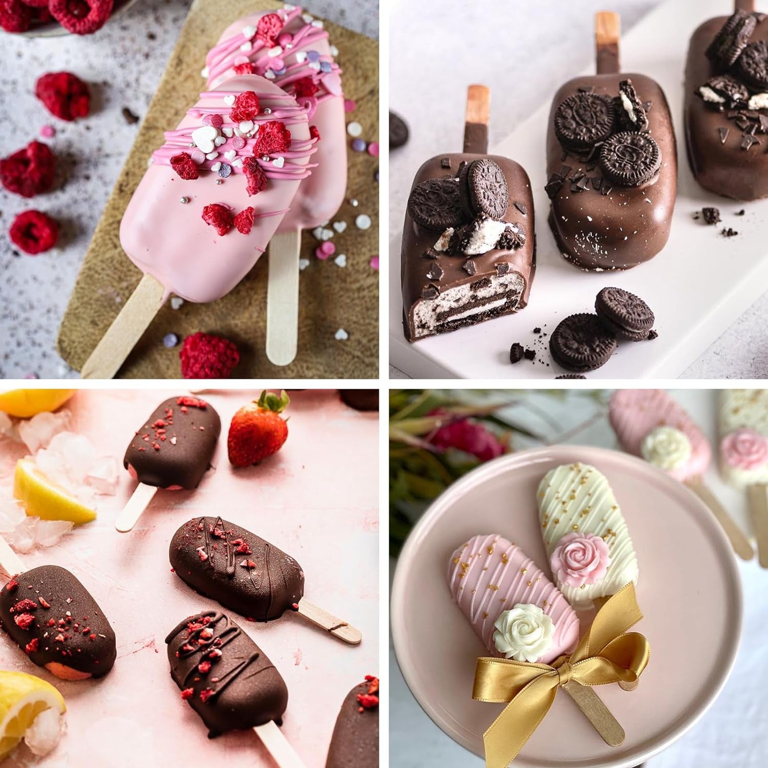 popsicle-silicone-molds-set-2-pcs-ice-cream-moldstandard-size-pink-with-50-wooden-sticks-for-cake-pop-ice-pop-cakesicles