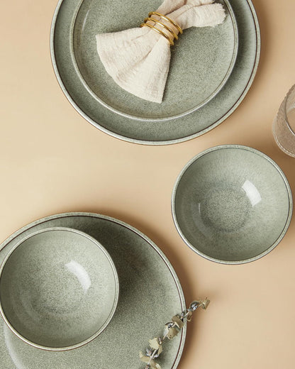Ceramic Dinnerware Sets for 4, 12Pcs Plates and Bowls Sets Dish Set5