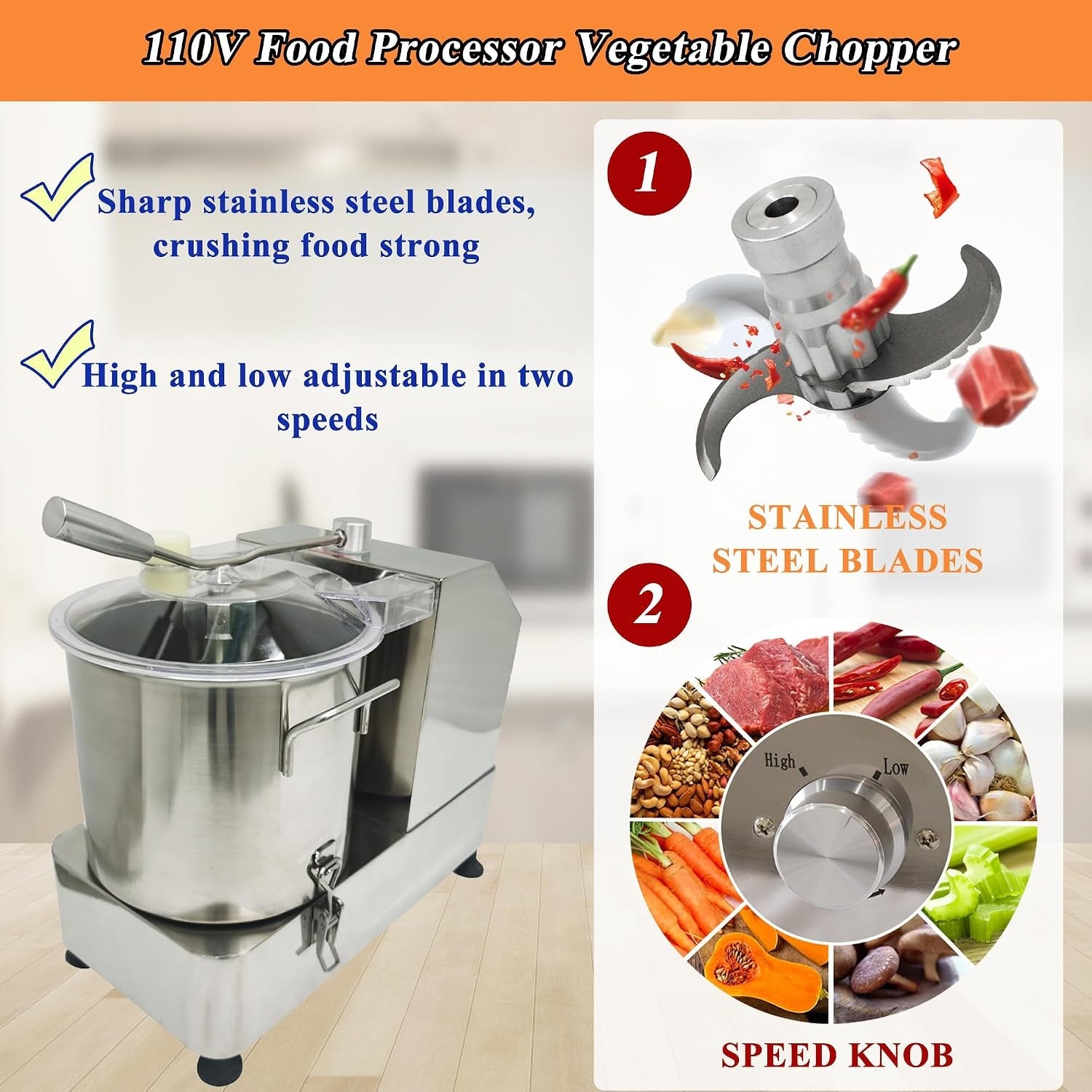 9l-food-processor-vegetable-chopper-commercial-meat-grinder-stainless-steel-electric-chopper-adjustable-speed-meat-mincer-multi-function-for-chopping-vegetables-meat-grains-nuts