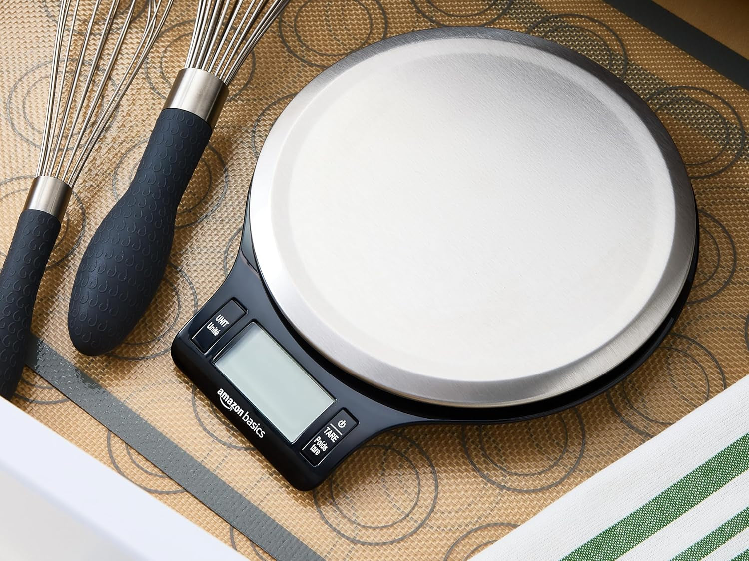 digital-kitchen-scale-with-lcd-display-tare-function-multiple-units-weighs-up-to-11-pounds-batteries-included-black-and-stainless-steel