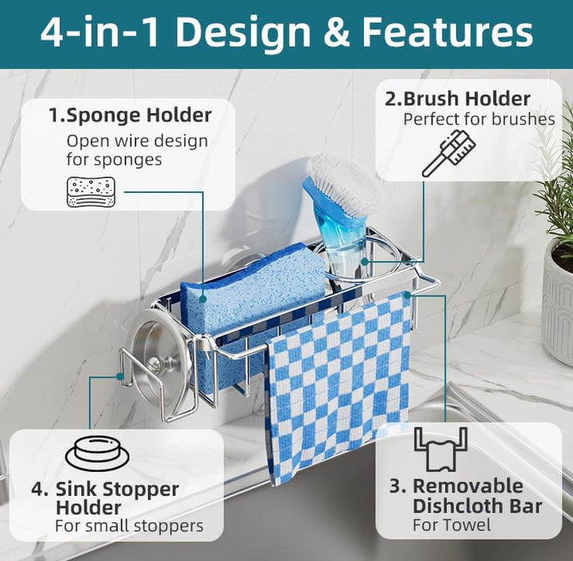 4-in-1-sink-caddy-for-kitchen-sink-with-strong-suction-cup-silver
