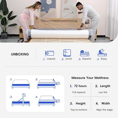Twin Mattress, 12 Inch Hybrid Memory Foam Mattress in a Box, Pressure Relief for Back Support, Medium Firm, Individually Pocket Springs, 100-Night Trial & Certipur-Us Certified, Twin Size, White7