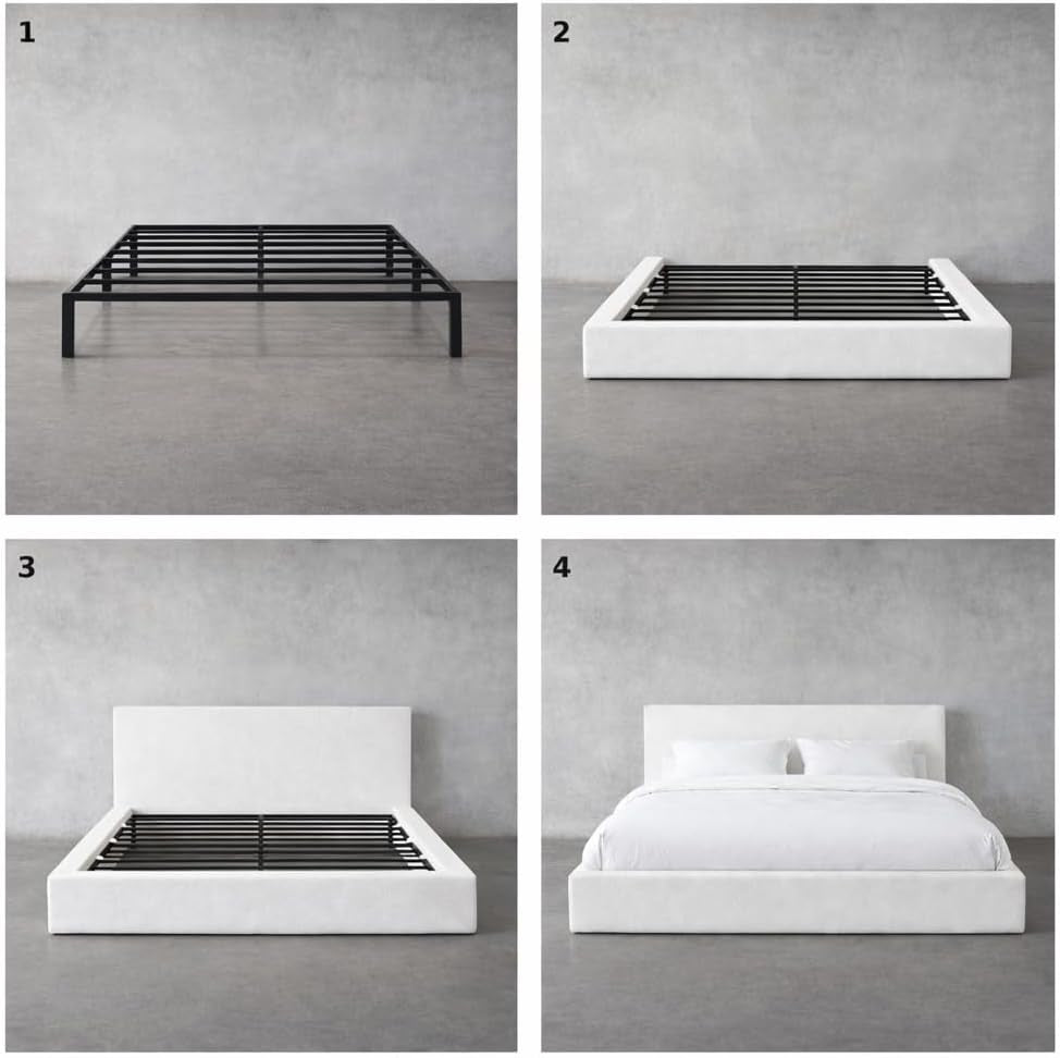 square-bed-washable-zip-cover-upholstered-linen-soft-foam-modular-minimalist-modern-sold-separately-cream-boucle-queen-base