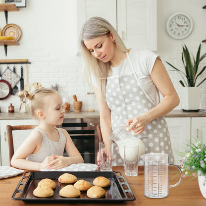 34OZ/1000ML Glass Measuring Cup (Ml/Oz/Cup), 4 Cups Multi-Purpose Kitchen Tool with V-Shaped Spout & Handle8