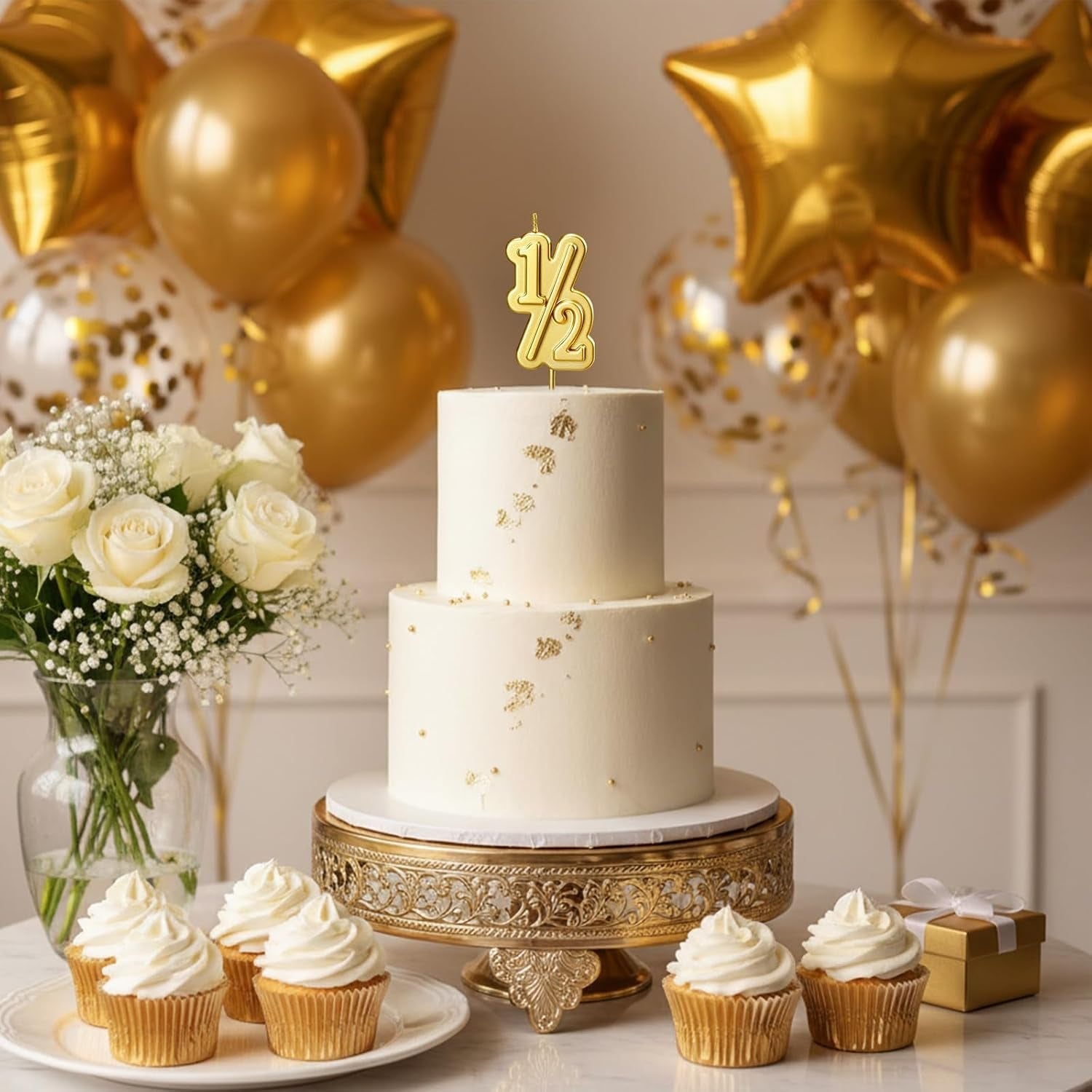 half-year-birthday-candle-1-2-gold-number-birthday-candles-cake-topper-for-babys-sixth-month-birthday-anniversary-celebration-party-supplies