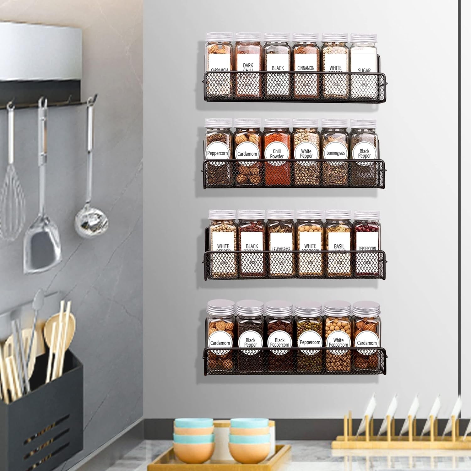 4-pack-magnetic-spice-rack-for-refrigerator-24-spice-jars-labels