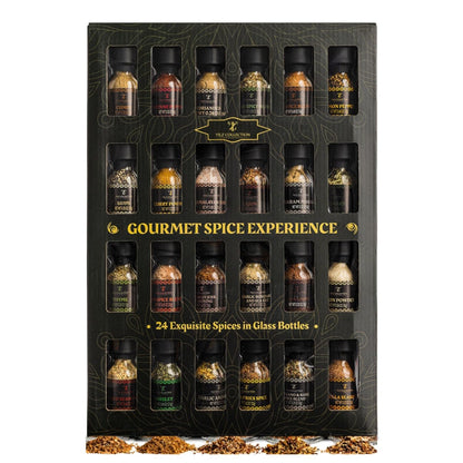 Spice Gift Set -24 Gourmet Spices for Cooking, Grilling, Rubs, Mixed Spice, Herbs, Spices & Seasonings, All Purpose Seasoning, Cooking Gifts for Men, Women, Birthday, Housewarming Gifts1