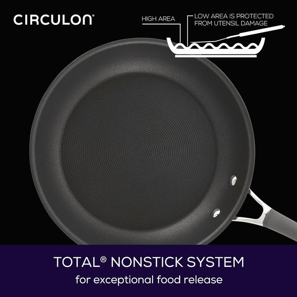 Radiance Hard-Anodized Nonstick Cookware Set, Kitchen Pots and Pans Set, 10-Piece, Gray6