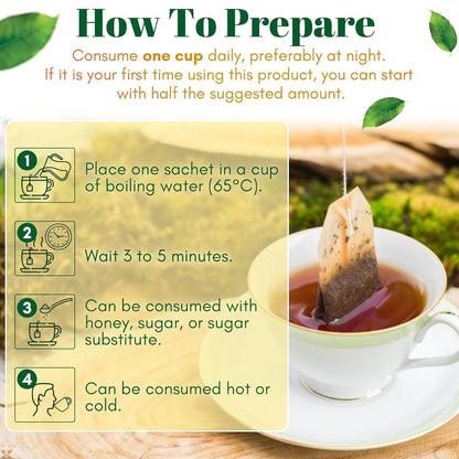 GN + VIDA Pinalim Tea | Pineapple Based Tea Containing Red Tea, Green Tea, White Tea and Senna Leaf | 30 Tea Bags5