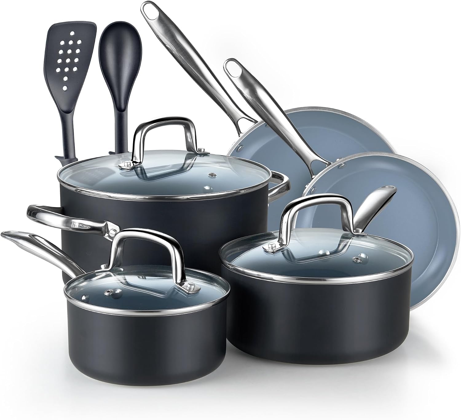 classic-pots-and-pans-nonstick-ceramic-kitchen-cookware-sets-include-saucepan-frying-pans-stockpot-with-lids-nylon-utensils-heavy-gauge-10-piece-black