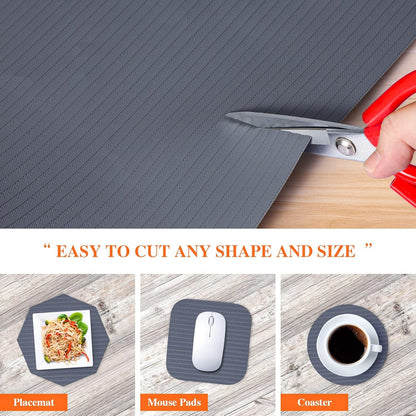 Shelf Liner Non Adhesive, Washable Cabinet Liners for Shelves5