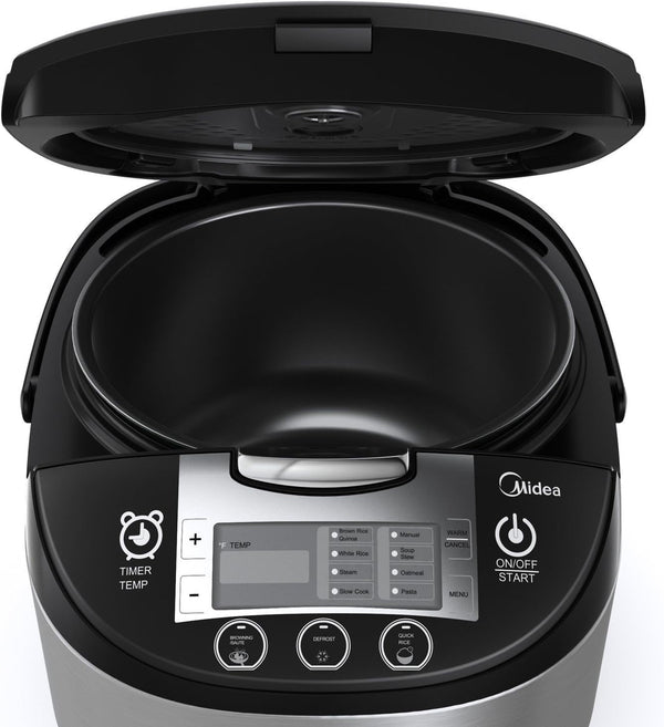 Midea Rice Cooker Slow Cooker Multi Cooker 10 Cup with Steamer Basket for Rice Food Vegetable Egg Automatic Keep Warm LED Digital Control2