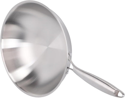 14 Inch Stainless Steel Wok, 304 Construction, Nonstick Stir Fry Pan for Induction and Gas Stoves with Even Heat Distribution (34CM)9