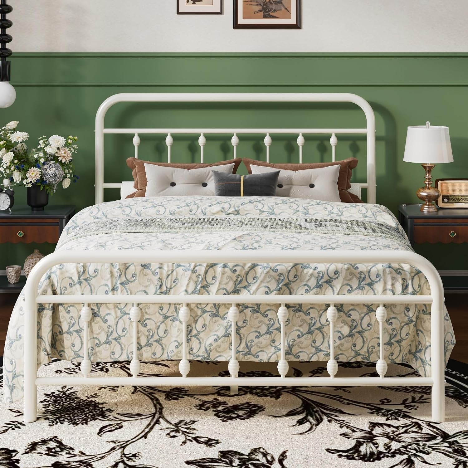 full-metal-bed-frame-with-victorian-iron-art-headboard-cream