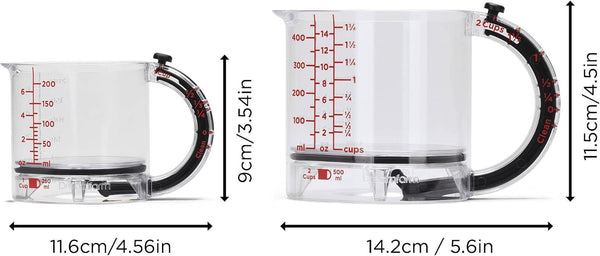 Set of Upcups | 1 Cup Upcup and 2 Cup Big Upcup All-In-1 Scrape-Up Measuring Cups for Dry, Wet and Sticky Ingredients8