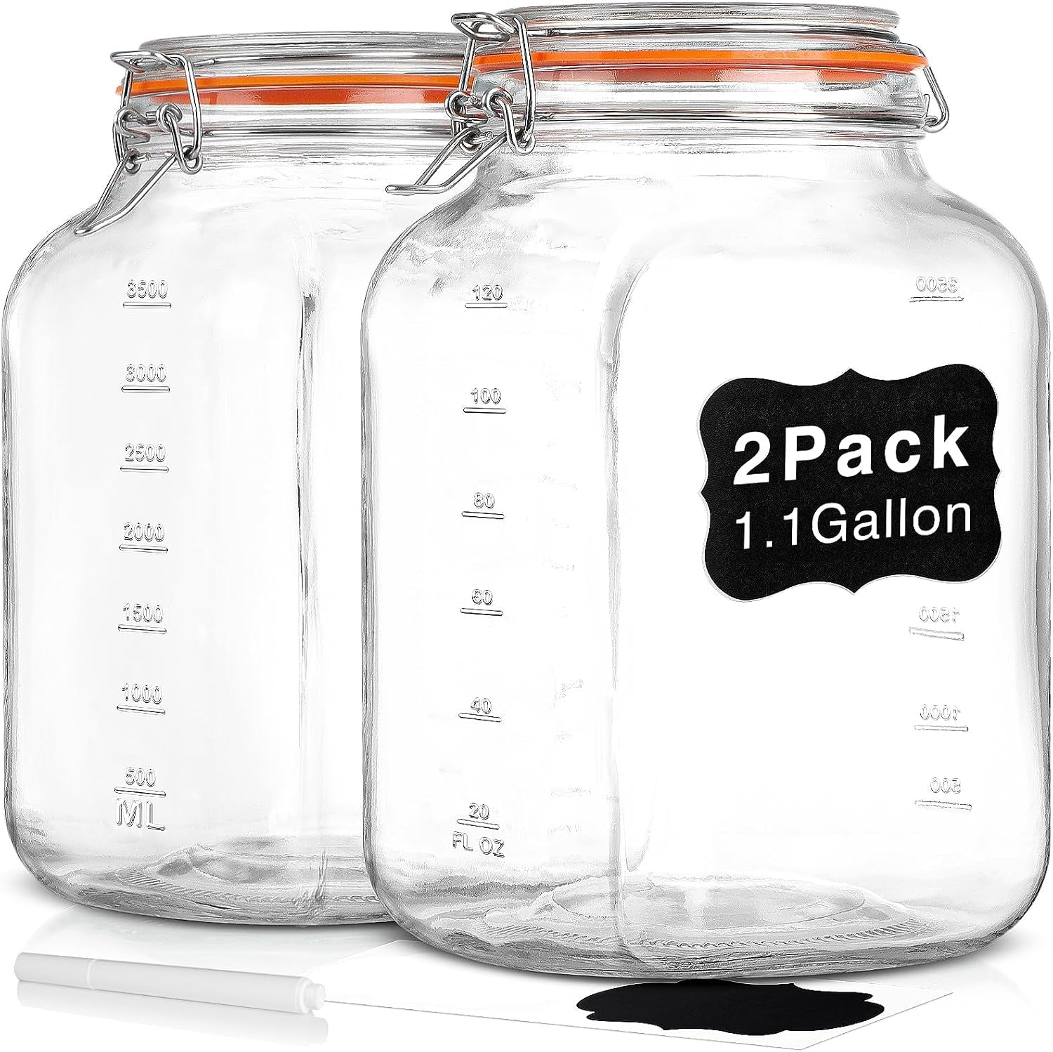 1-1-gallon-wide-mouth-airtight-glass-storage-containers-with-lids-100-airtight-lid-flour-storage-kombucha-bulk-pantry-organization-measurement-marks-pickling-fermenting-snacks