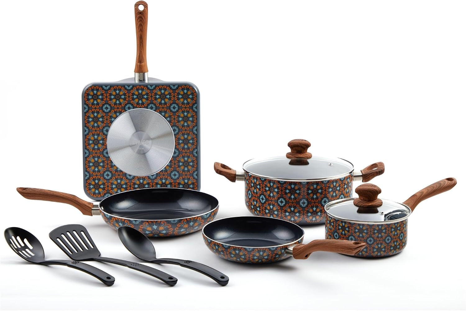 10-piece-talavera-aluminum-black-ceramic-cookware-set-black-ceramic-nonstick-coating-cool-touch-handles-and-glass-lid-ideal-for-mexican-dishes-great-for-gifting