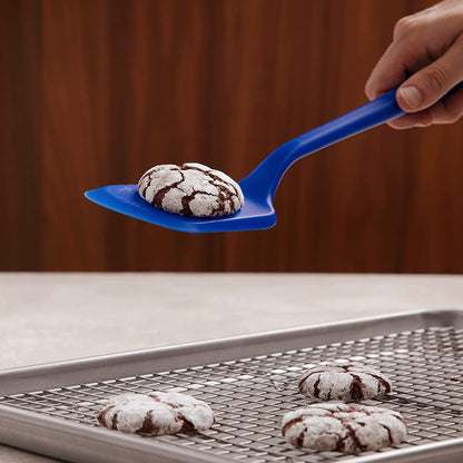 : Get It Right Kitchen Silicone Spatula Turner - Non-Toxic Cooking Utensils for Nonstick Cookware, Cooking and Baking, Mini Flip- 11IN - Slate7