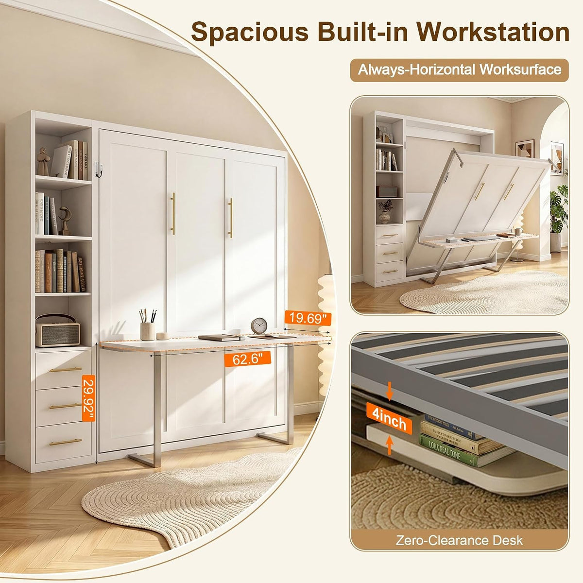 queen-murphy-bed-with-desk-storage-4-smooth-hydraulic-lift-white