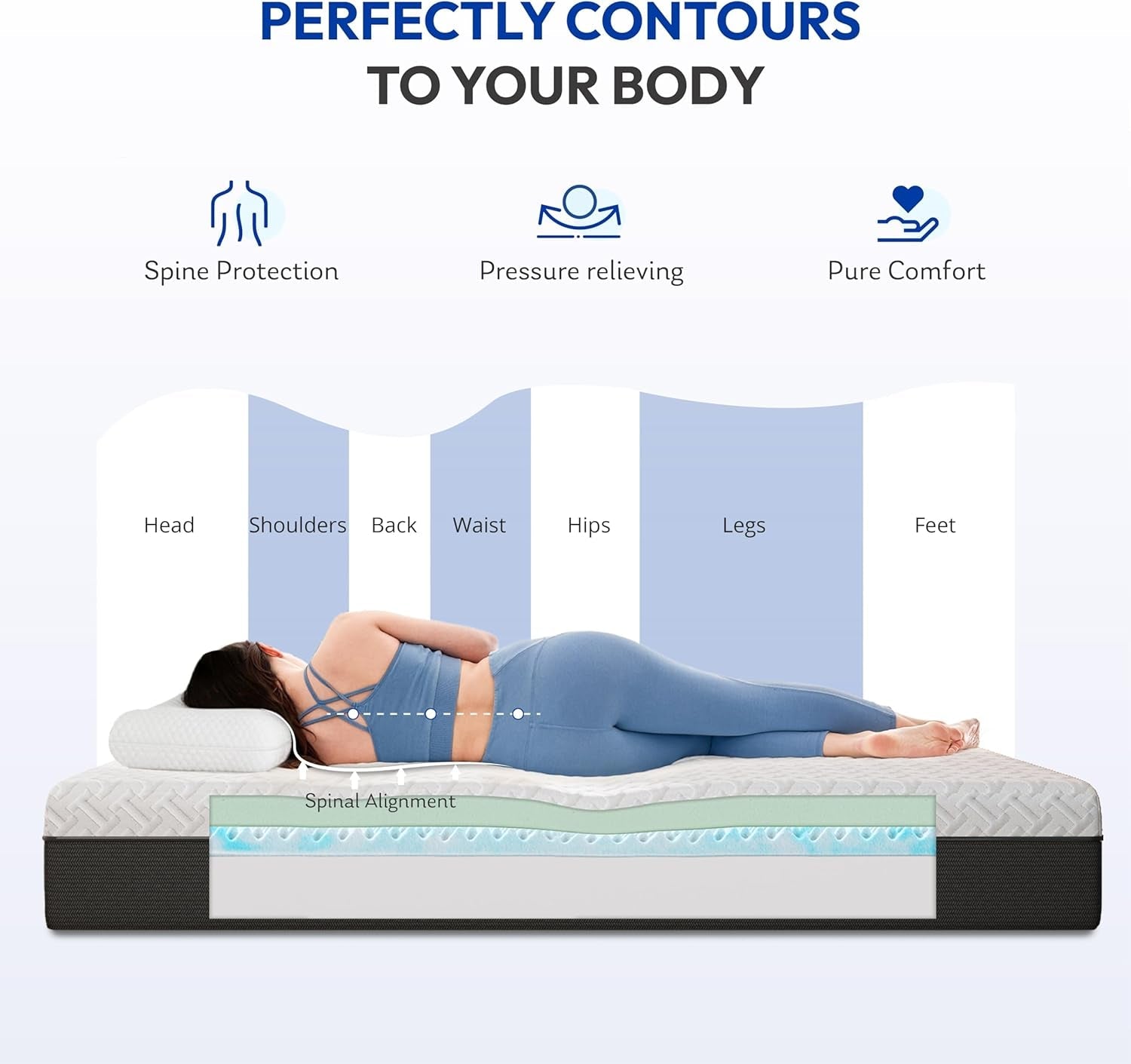 queen-size-memory-foam-mattress-12-inch-green-tea-gel-medium-plush