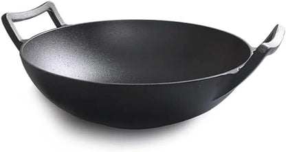 Cast Iron Wok (Wok with Lid 12 Inch)5