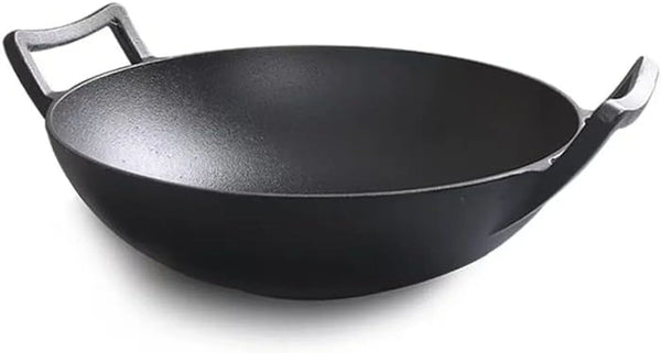 Cast Iron Wok (Wok with Lid 12 Inch)5